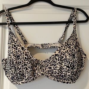 Athleta Bikini Top 36D/DD swim leopard Zimbabwe